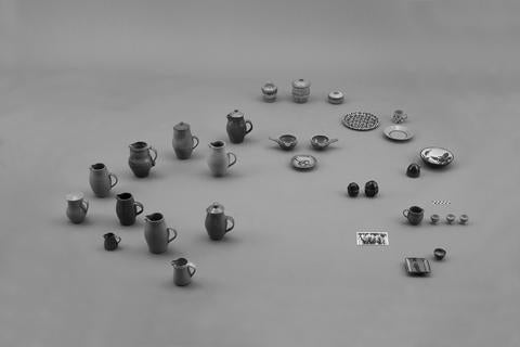 Mentoring and Collecting Gemma Holt and Max Lamb ceramic collection, installtion shot from ‘design is a state of mind’, Serpentine Gallery, Photo courtesy of Angus Mill