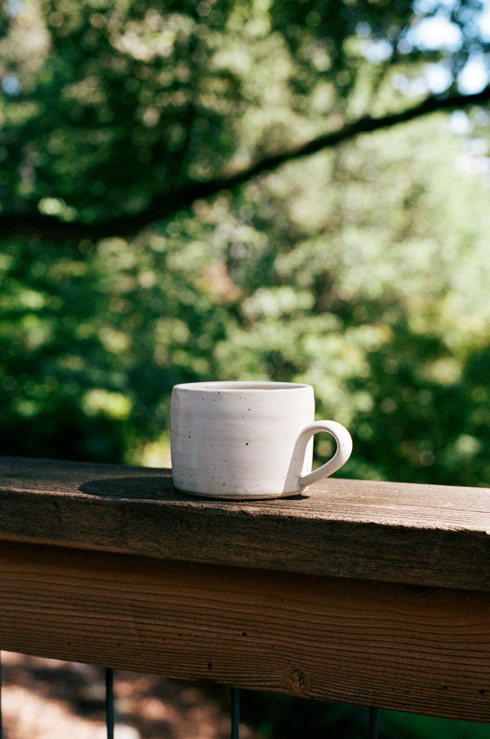 Hand-Thrown Ceramic Mug in Oyster Shell