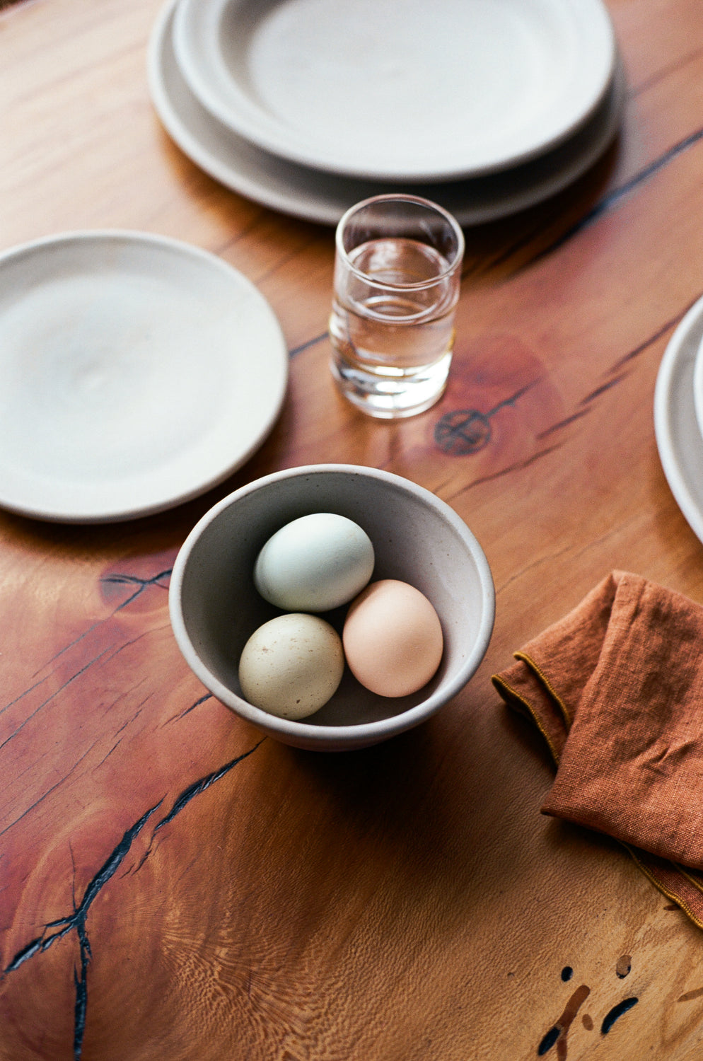 Hand-Thrown Ceramic Cereal Bowl in Oyster Shell