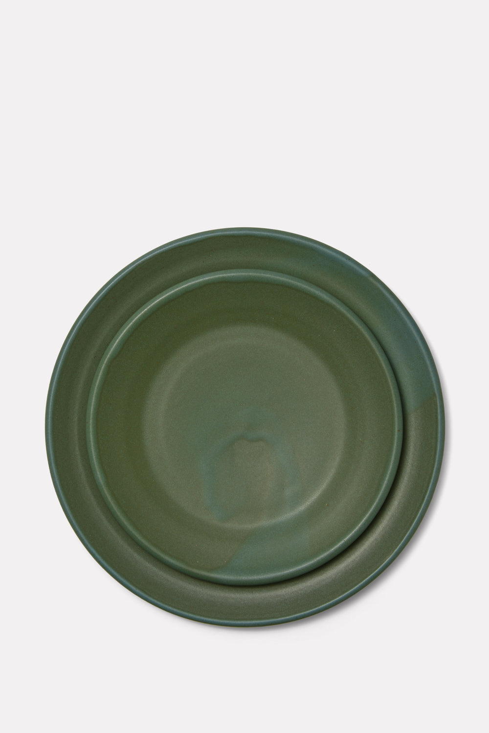 Hand-Thrown Ceramic Plate Set